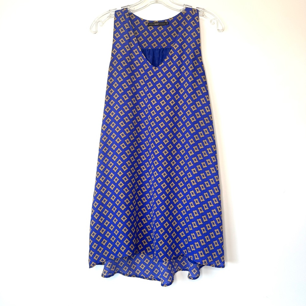 Anthropologie Blue Shift Dress Women’s Size Small Hazel Trapeze